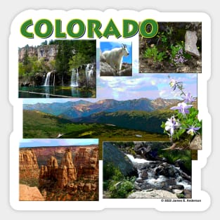 Colorado Collage Sticker